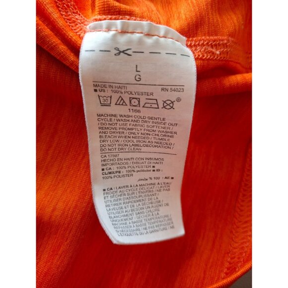 Old Navy Active Performance T-Shirt Mens Orange Large - Picture 4 of 7